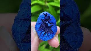 Azurite Blueberry Geode pair no. 49