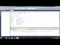 Lesson 3: Variables part 1: Declaring variables. Beginning Programming with Visual Studio C++ 2010