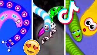 Kumpulan TikTok Cacing WormsZone.io Viral Video Terbaru (Worms Zone io Zona Cacing Tiktok) #8 🐍🍒