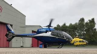 G-HVRZ engine and rotor start at City Airport and Heliport