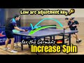 How to increase spin for Forehand Loop technique |  low arc adjustment secret