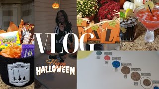 Vlog/ Balancing Mom Life, Preparing for a Storm & DIY Boo Basket | Halloween Prep!