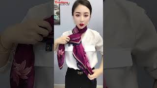 2024 Scarf Styling: Unleash Your Fashion Creativity! | Trendy Ways to Tie Scarves for Women #shorts