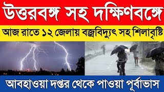 টানা ৪ দিন বৃষ্টি হবে | আবহাওয়ার খবর | Weather Update Today | Alipur Weather Update West Bengal