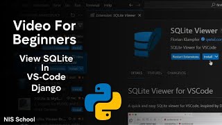 SQLite Viewer | how to open sqlite database in vscode | Python Django Tutorial for Beginners