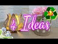 😃4 Lindas MANUALIDADES con RECICLAJE ♻️  - DIY -ARTESANATO