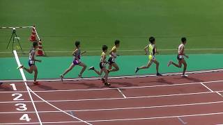 20190728福岡県中学陸上 男子3000m決勝