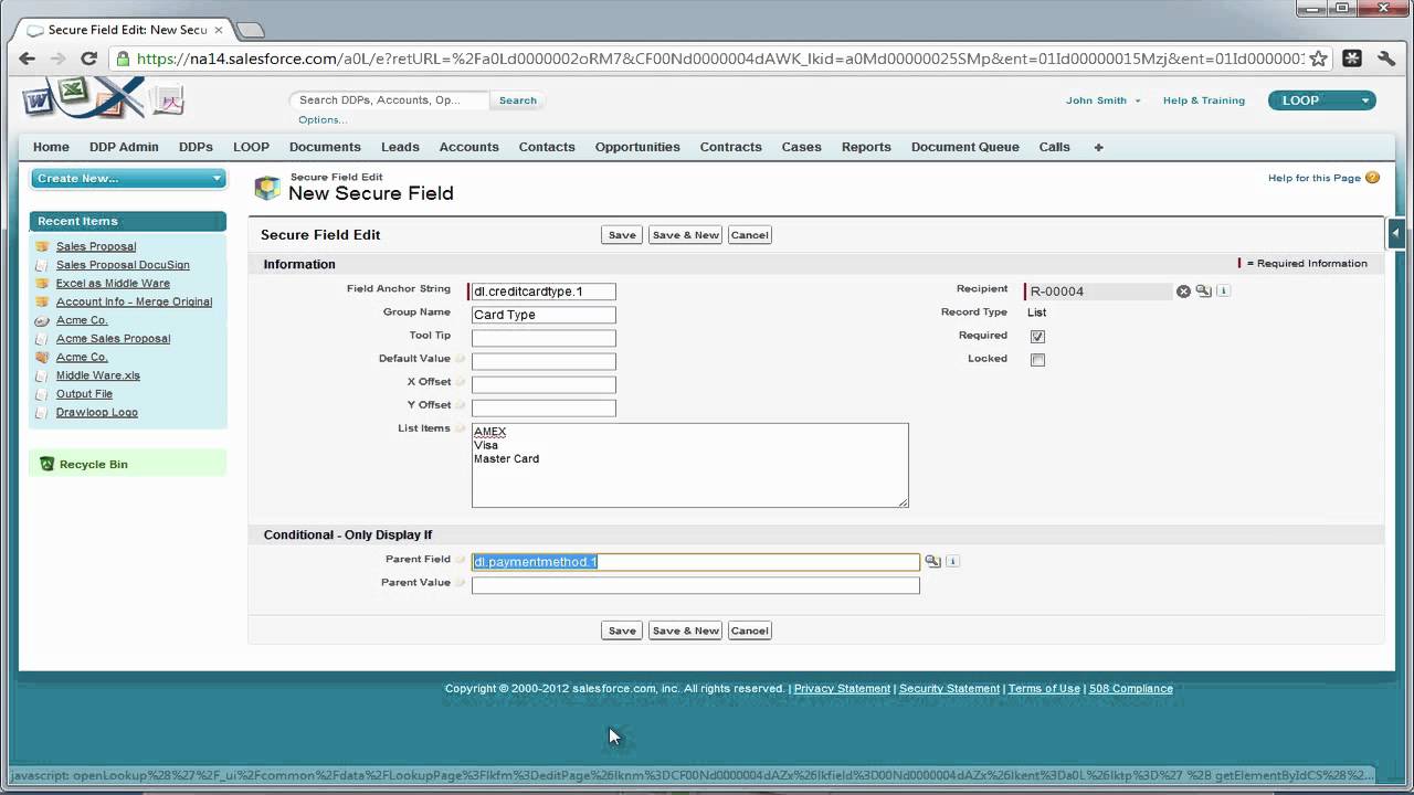 Add Docusign Secure Fields Youtube
