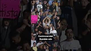 Most controversial but memorable rumble win @wwe #shorts