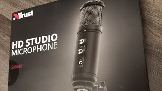 Распаковка микрофона Trust HD Studio microphone