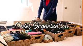#9 How to declutter & organise small closet using KonMari method| Organising motivation |Silent Vlog
