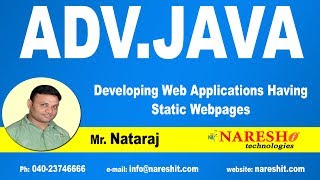 Developing Web Applications having Static Webpages | Advanced Java Tutorial | Mr. Nataraj