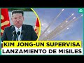 Corea del Norte: Kim Jong-un supervisa el lanzamiento de múltiples misiles