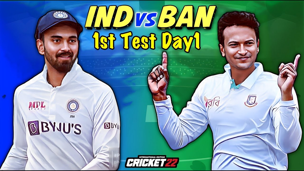 INDIA Vs BANGLADESH 1st Test Match Day 1 Live Gameplay On Hardest ...