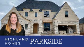 Building with Highland Homes in Parkside Prosper Texas