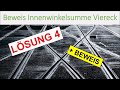 Beweis Innenwinkelsumme Viereck + Lösung 4 ● Teachers Life