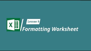 Lesson 9 Formatting Worksheets: MS Excel for Microentrepreneurs (Filipino)