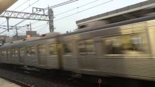 【鉄道動画】大袋駅にて　東急8500系通過シーン