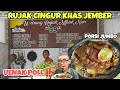 Rujak cingur khas jember super enak porsi jumbo| mangli jember