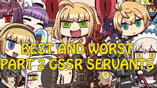 Ranking Every GSSR Servant from WORST to BEST | FGO Part 2 Start Dash