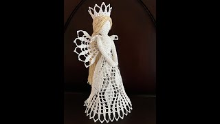 Exquisite 11” Angel Christmas Tree Topper - Crochet Tutorial #21