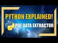 Building a PDF Data Extractor Using Python!!