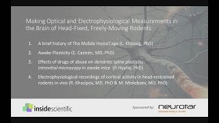 Making Optical and Electrophysiological Measurements in the Brain of Head-Fixed, Freely-Moving Mice