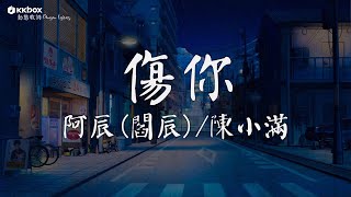 阿辰(閻辰)/陳小滿 - 傷你【動態歌詞/PinyinLyrics】「又一次 傷了你的心 傷你的 點點滴滴 都是我」