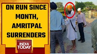 Exclusive Visuals Of Amritpal Singh Moments Before Surrendering To Moga Police In Punjab