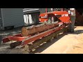 Cutting bevel wood siding on the sawmill. How to: with the Woodmizer LT15.