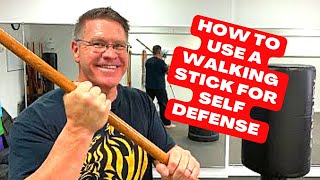 Walking Stick Self Defense - Martial Arts Jo Staff Training