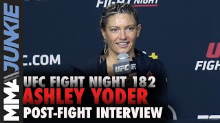 Ashley Yoder confused by misread 27-26 scorecard | UFC Fight Night 182 post-fight interview