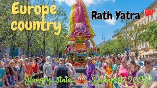 Rath Yatra 🚩Europe country || Hungary State || Budapest 🎪2023