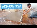 How To Prep Wood Subfloor for Luxury Vinyl Plank Flooring for Beginners. Fix High and Low Spots!