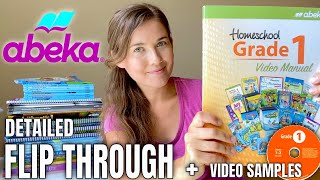 Abeka 1st Grade Homeschool Curriculum Flip Through. Detailed Look At All The Books + Video Samples.