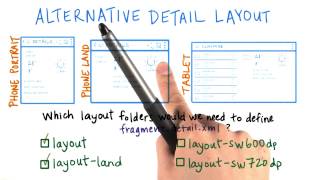 Alternate Detail Layout - Developing Android Apps