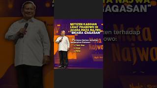 PRABOWO PANIK DI MATA NAJWA..!! Netizen Kasihan Ke Prabowo #youtube #ytshorts #video