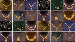 Latest and Beautiful Gold necklace designs for Women ||Simple Gold necklace designs ||New necklaces