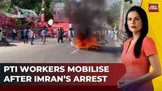 Imran Khan Arrested : PTI Workers Mobilise, Violence At Court & Supporters On Rampage
