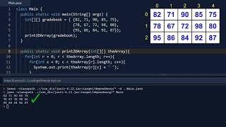 Lesson 11-2 Printing & Searching 2D Arrays (Introductory Java Programming for AP Computer Science A)