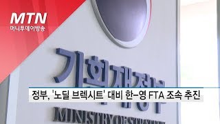 정부, '노딜 브렉시트' 대비 한-영 FTA 조속 추진 / 머니투데이방송 (뉴스)