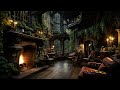 Cozy Old Castle Room with Rain & Fireplace Sounds - Rain Sounds Grow Happiness help to Sleep Well
