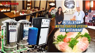 Installation Hi-Home Water Purifier System (Sorabol Korean Dining 서라벌) #waterpurifier