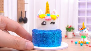 Wonderful Miniature UNICORN CAKE Decorating | Satisfying Tiny PULL ME UP CAKE | Tsunami Cake