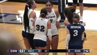 HIGHLIGHTS Utah State at Nevada Volleyball 10/15/24