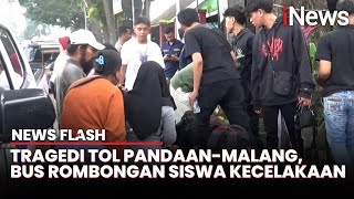 Kecelakaan Tunggal Bus Brimob di Tol Pandaan-Malang, 16 Korban Luka Dirawat Intensif | News Flash