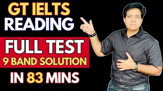 General Training IELTS Reading - Full Test 9 Band Solution In 83 Mins By Asad Yaqub