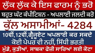 ਖੁਸ਼ਖਬਰੀ Punjab Govt Jobs Jan 2025|Punjab Vacancy 2025|Punjab Jobs 2025|Latest Punjab Govt Jobs 2025