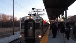 South Shore Line NICTD EMU #106 Leads an Inbound Arriving/Departing Dune Park, Chesterton IN