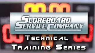 Scoreboard Service Company   Indoor Scoreboard Digit Replacement